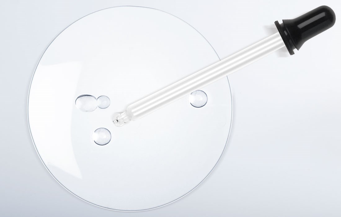 En pipette med serum