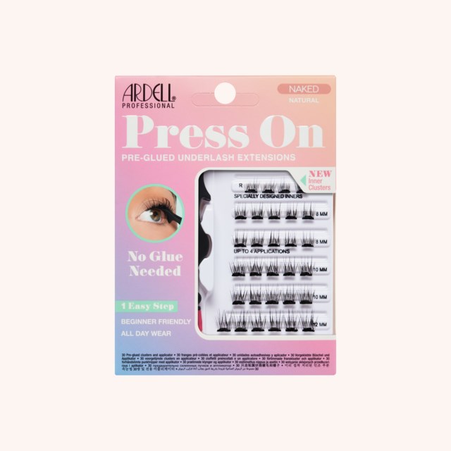 Naked Press On Underlash Extensions Natural