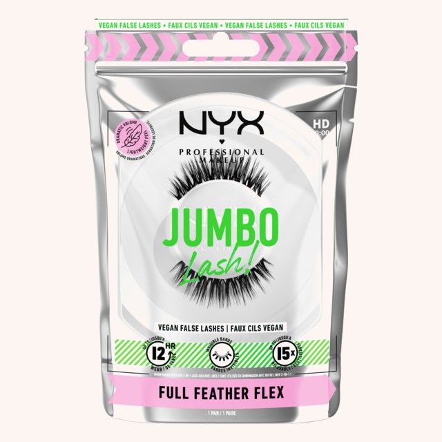 Jumbo Lash! Vegan False Lashes 7 Full Feather Jumbo Lash! Vegan False Lashes 7 Full Feather