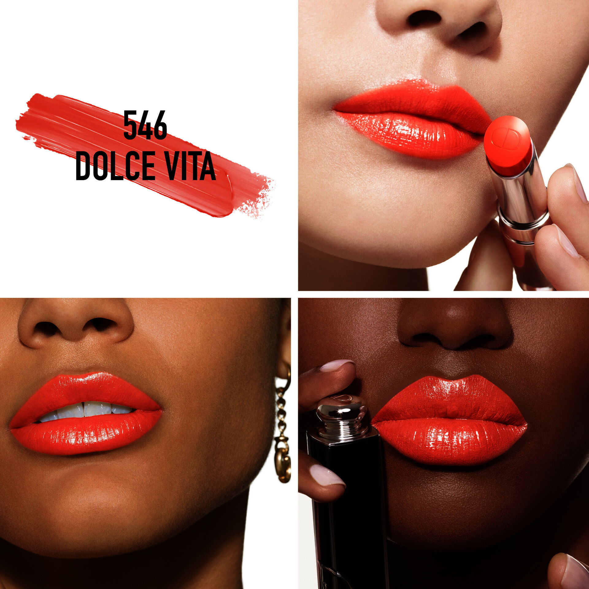 Dior Addict Shine Lipstick 90 Natural Origin Refillable 546 Dolce Vita DIOR KICKS