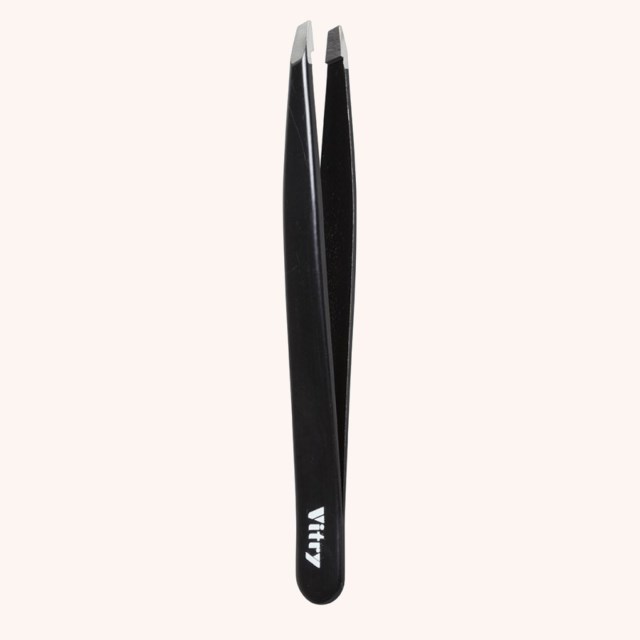Tweezers Slant Ends Black Tweezers Slant Ends Black