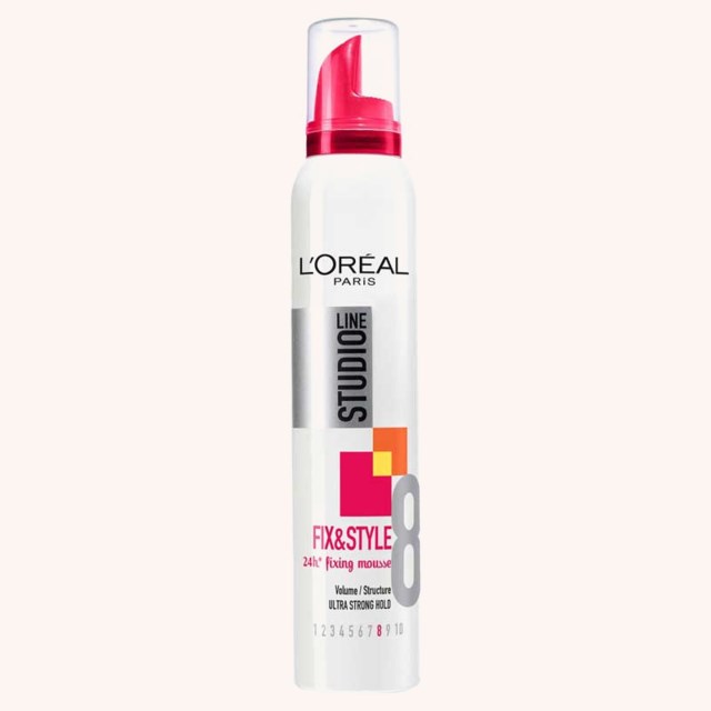 Studio Line Fix & Style Mousse Ultra Strong Hold 200 ml Studio Line Fix & Style Mousse Ultra Strong Hold 200 ml