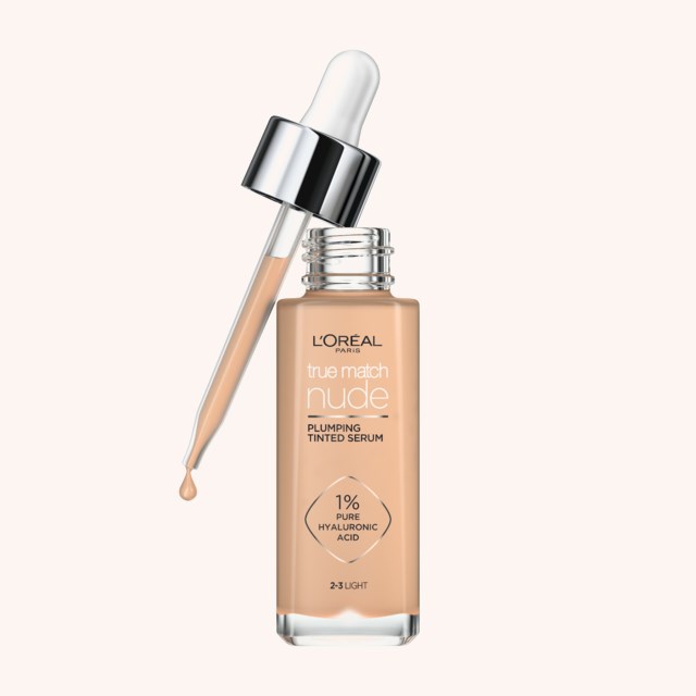 True Match Nude Plumping Tinted Serum Foundation 2-3 Light True Match Nude Plumping Tinted Serum Foundation 2-3 Light