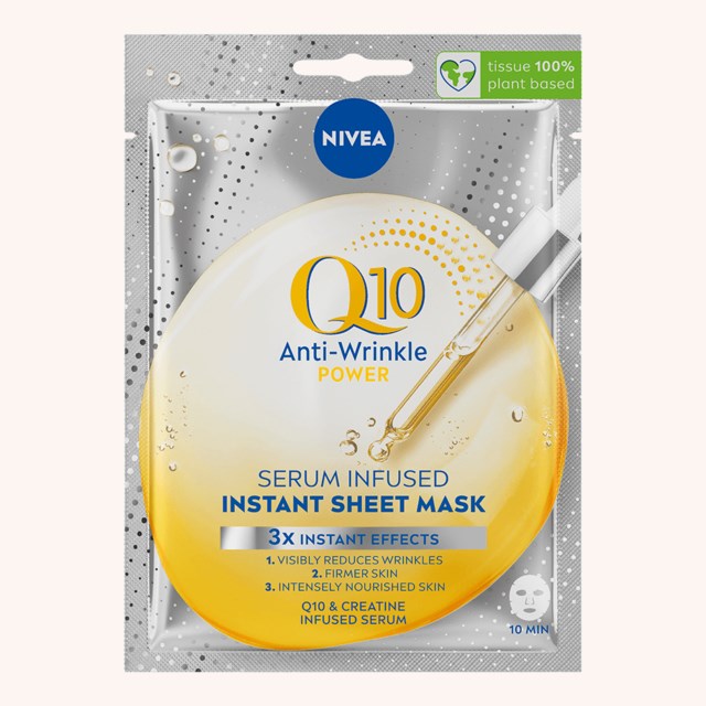 Q10 Anti-Wrinkle Power Sheet Mask Q10 Serum Infused Firming Sheet Mask Q10 Anti-Wrinkle Power Sheet Mask Q10 Serum Infused Firming Sheet Mask