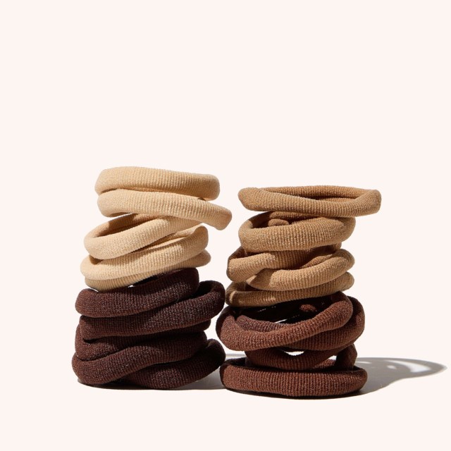 Elastic Hair Ties 20 Pack Coffee Elastic Hair Ties 20 Pack Coffee