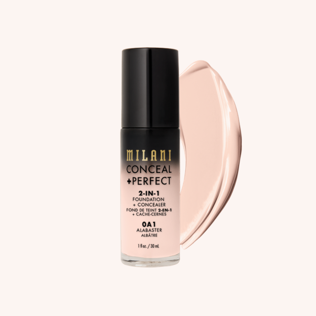Conceal + Perfect 2-In-1 Foundation 01A Alabaster Conceal + Perfect 2-In-1 Foundation 01A Alabaster