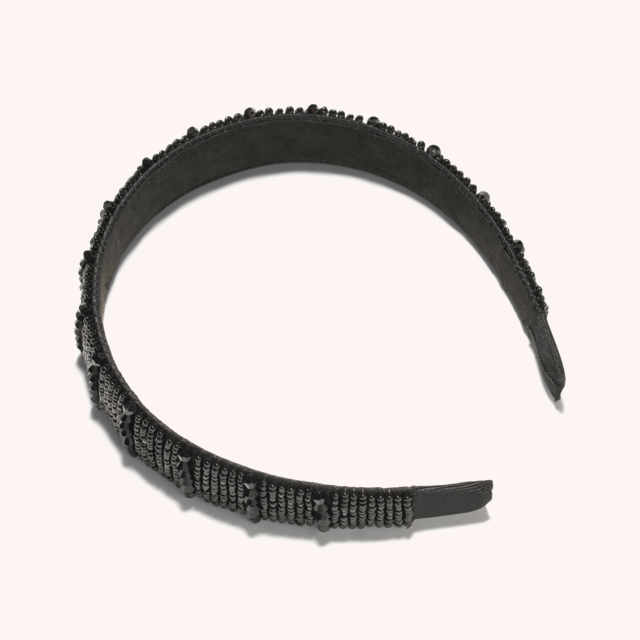 Diadem Black Stone Embroidery Diadem Black Stone Embroidery