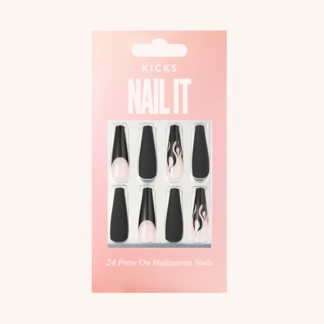 Press On Nails Halloween Black/White Press On Nails Halloween Black/White