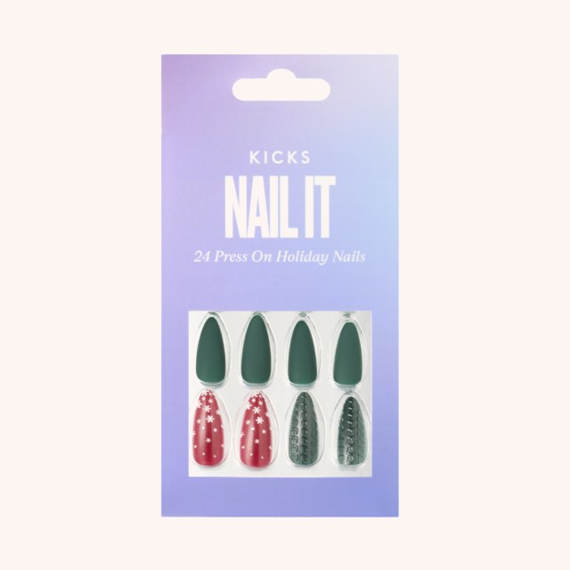 Press On Nails Xmas Green/Red Press On Nails Xmas Green/Red