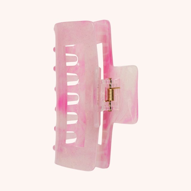 Large Hair Clip Pink Turtoise