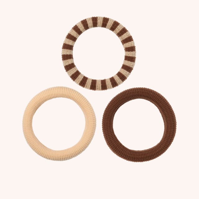 Soft Stretch Ties 3-pack Beige