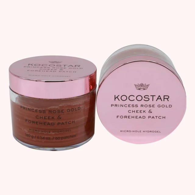 Princess Rose Gold Cheek & Forehead Patch with Micro-Hole Hydrogel 60 pcs Princess Rose Gold Cheek & Forehead Patch with Micro-Hole Hydrogel 60 pcs