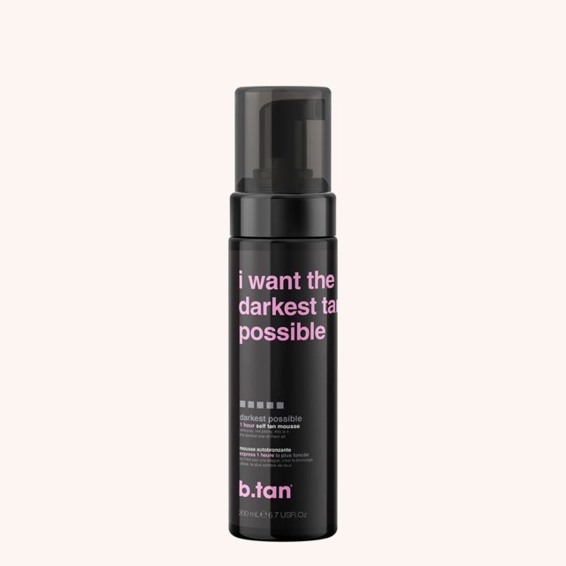 I Want The Darkest Tan Possible Self Tan Mousse 200 ml I Want The Darkest Tan Possible Self Tan Mousse 200 ml