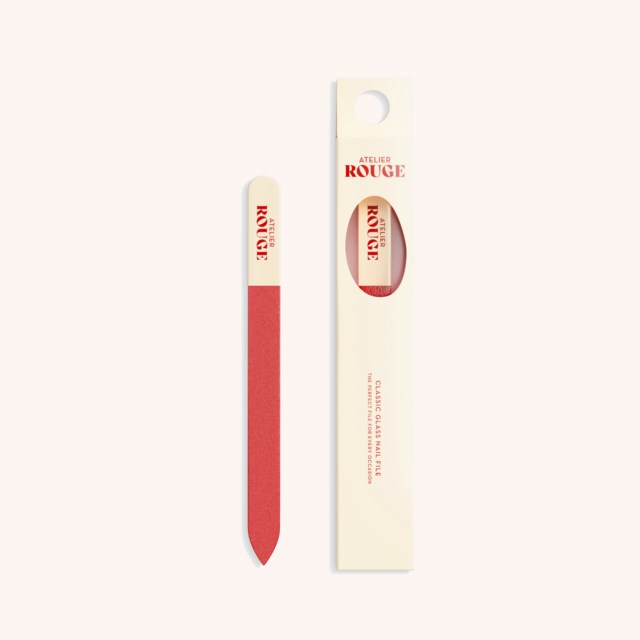 Classic Glass Nail File Beige/Red Classic Glass Nail File Beige/Red